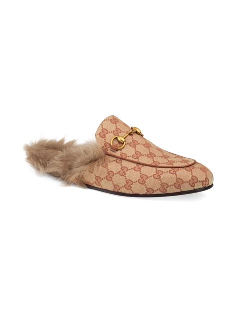 saks gucci princetown|saks 5th avenue slippers.